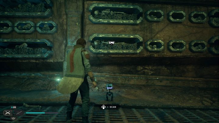 Możecie zeskanować szkielety niedługo po rozwiązaniu łamigłówki z otwarcia dużej bramy - Jedi Survivor: Zakopane schronienie z planety Jedha - lista sekretów - Star Wars Jedi Survivor - poradnik do gry