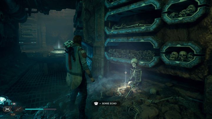 Echo znajdziecie w tym samym korytarzu, co poprzednią znajdźkę - Jedi Survivor: Zakopane schronienie z planety Jedha - lista sekretów - Star Wars Jedi Survivor - poradnik do gry
