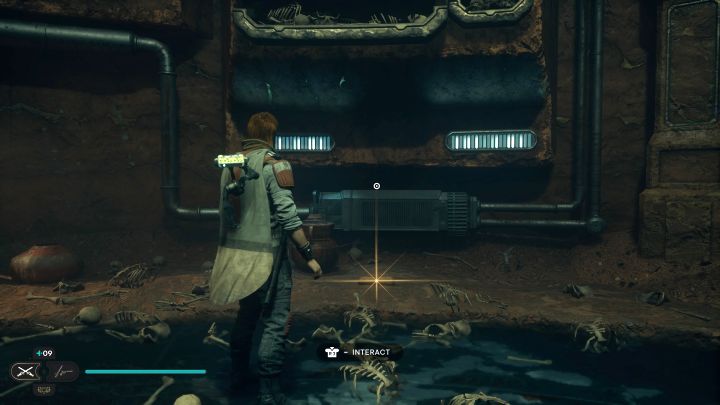 Zwój z Jedhy jest w tym samym pomieszczeniu, co poprzednia znajdźka - Jedi Survivor: Zakopane schronienie z planety Jedha - lista sekretów - Star Wars Jedi Survivor - poradnik do gry