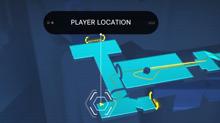 Po zdobyciu poprzedniej znajdźki odblokujcie wyjście z pomieszczenia ze stacjami i skręćcie w lewo - Jedi Survivor: Kuźnia automatyczna ze Zniszczonego Księżyca - lista sekretów - Star Wars Jedi Survivor - poradnik do gry