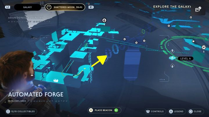 Wszystkie 3 dyski danych są w tej samej lokacji - Jedi Survivor: Kuźnia automatyczna ze Zniszczonego Księżyca - lista sekretów - Star Wars Jedi Survivor - poradnik do gry