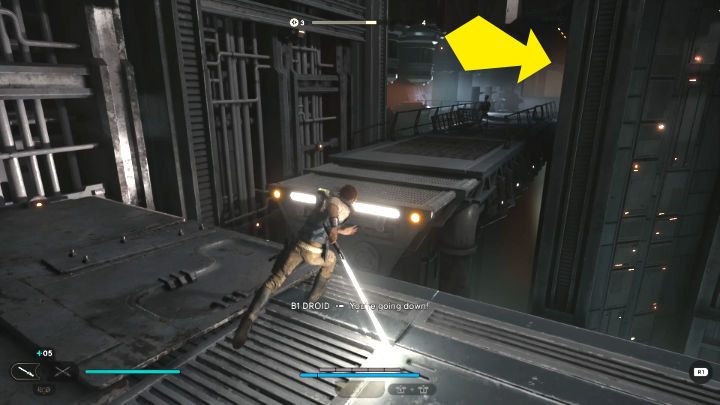 Podążajcie za Bode liniową ścieżką, aż dotrzecie do kolejnego punktu medytacji - Star Wars Jedi Survivor: Uratuj Zee z Lucrehulka (Rescue Zee from the Lucrehulk) - Star Wars Jedi Survivor - poradnik do gry