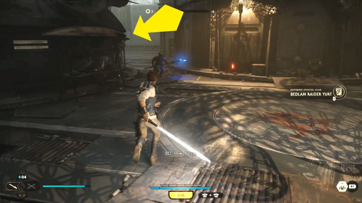 Kontynuujcie eksplorację, aż dojdziecie do baraków (Yurt Barracs) - Star Wars Jedi Survivor: Uratuj Zee z Lucrehulka (Rescue Zee from the Lucrehulk) - Star Wars Jedi Survivor - poradnik do gry