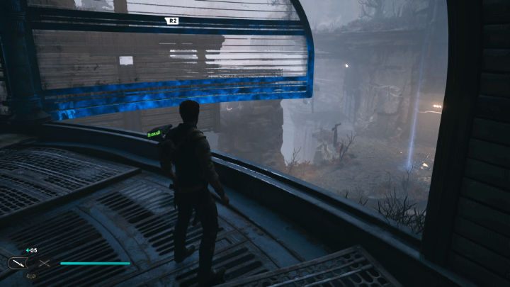 Użyjcie mocy, aby otworzyć okno w pomieszczeniu, a następnie wyskoczcie przez nie i wróćcie na dół - Star Wars Jedi Survivor: Staw czoła Daganowi w obserwatorium na Koboh (Confront Dagan at the Koboh Observatory) - Star Wars Jedi Survivor - poradnik do gry