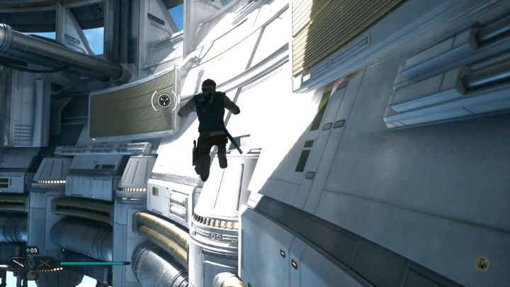 Dotrzecie do pokoju, w którym zauważycie obracające się ścianki - Star Wars Jedi Survivor: Staw czoła Daganowi w obserwatorium na Koboh (Confront Dagan at the Koboh Observatory) - Star Wars Jedi Survivor - poradnik do gry