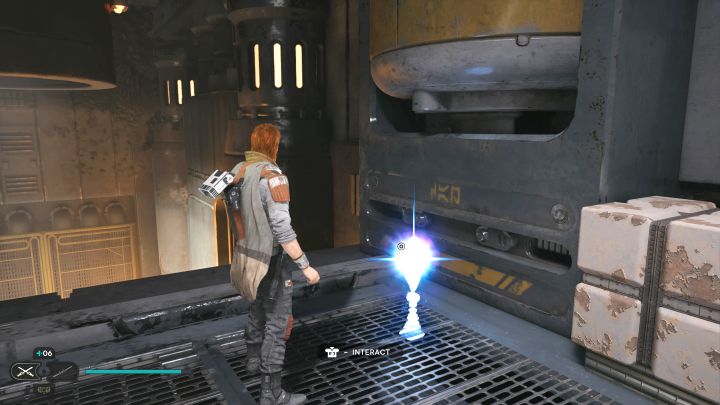 Rozpocznijcie w dola z miejsca zdobycia poprzedniej znajdźki - Jedi Survivor: Punkt zbiorny linii ze Zniszczonego Księżyca - lista sekretów - Star Wars Jedi Survivor - poradnik do gry