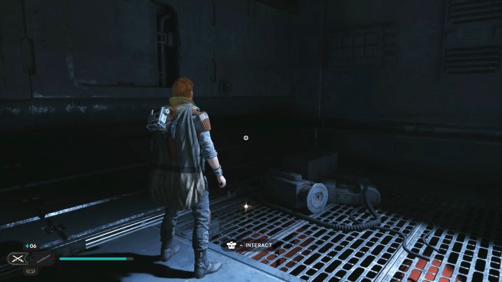 Dysk danych jest na podłodze w tej samej lokacji, w której była poprzednia znajdźka - Jedi Survivor: Punkt zbiorny linii ze Zniszczonego Księżyca - lista sekretów - Star Wars Jedi Survivor - poradnik do gry