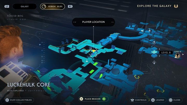 Będąc na dole zostaniecie zaatakowani przez grupkę przeciwników - Jedi Survivor: Rdzeń Lucrehulka - lista sekretów - Star Wars Jedi Survivor - poradnik do gry