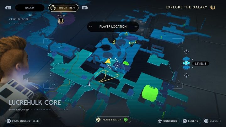 Na górze znajdziecie skrzynię - Jedi Survivor: Rdzeń Lucrehulka - lista sekretów - Star Wars Jedi Survivor - poradnik do gry