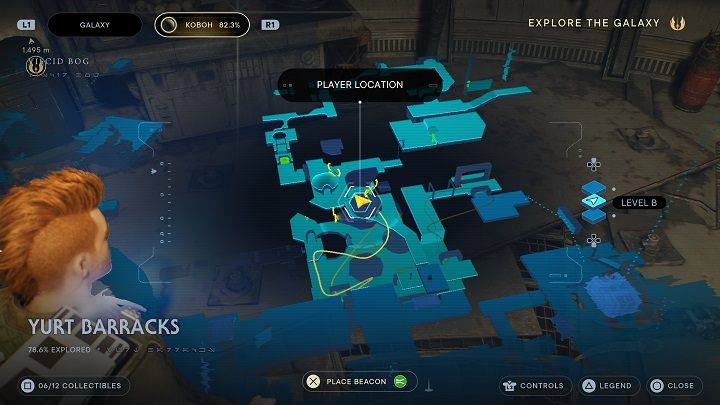 Na górze będziecie mogli wejść do kolejnego - Jedi Survivor: Koszary Jurcie - lista sekretów - Star Wars Jedi Survivor - poradnik do gry