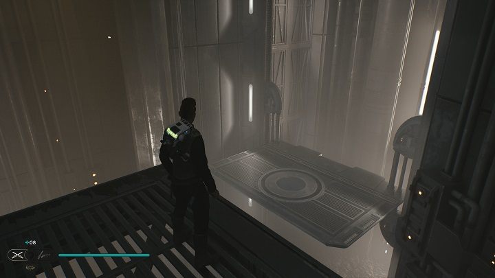 Wróćcie się na placyk, na którym walczyliście z Jeźdźcem Chaosu i udajcie się do krawędzi - będziecie mogli zobaczyć platformę niżej - Jedi Survivor: Spód Generatora - lista sekretów - Star Wars Jedi Survivor - poradnik do gry