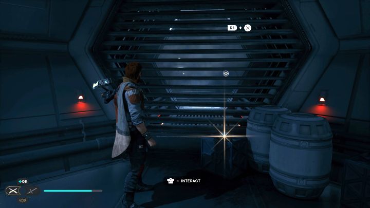 Odłamek priorytu znajdziecie w korytarzu badanym za miejscem wykonania skanu dla poprzedniej znajdźki - Jedi Survivor: Komora hangaru z Nova Garon - lista sekretów - Star Wars Jedi Survivor - poradnik do gry