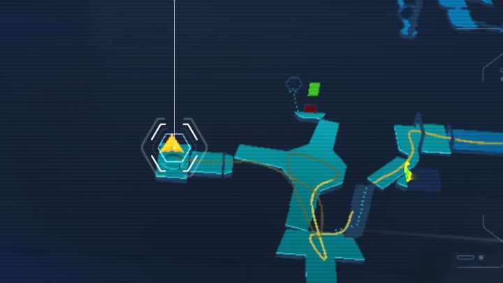 Stanowisko do zeskanowania jest w bocznym pomieszczeniu sąsiadującym z centralną salą, w której pokonuje się fale przeciwników - Jedi Survivor: Centralne dowództwo z Nova Garon - lista sekretów - Star Wars Jedi Survivor - poradnik do gry