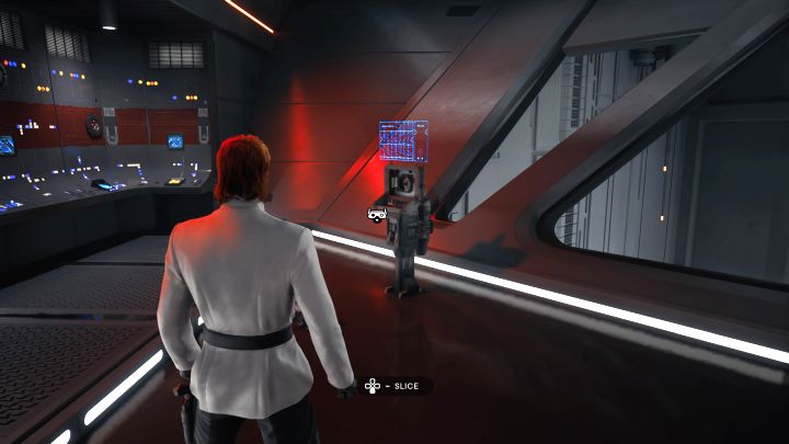 Pozostańcie w pomieszczeniu dowodzenia, w którym była poprzednia znajdźka - Jedi Survivor: Centralne dowództwo z Nova Garon - lista sekretów - Star Wars Jedi Survivor - poradnik do gry