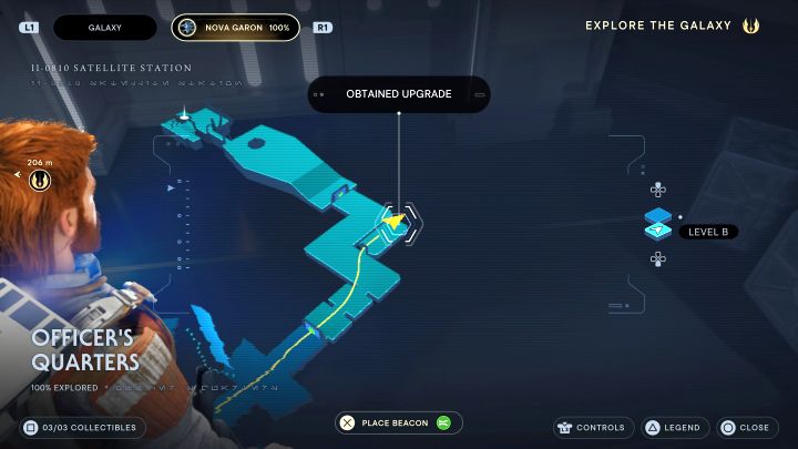 Sekret ten możecie zdobyć dopiero podczas powtórnej wizyty na Nova Garon, bo działając w przebraniu oficera w głównej fabule gra nie pozwoli Wam otworzyć drzwi - Jedi Survivor: Kwatery oficerskie z Nova Garon - lista sekretów - Star Wars Jedi Survivor - poradnik do gry