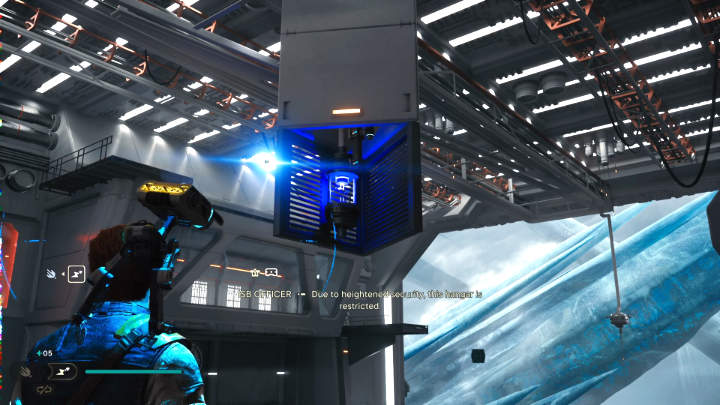 Idźcie dalej liniową ścieżką, aż dotrzecie do ślepego zaułka - przetnijcie pionowe rury w jednym z pokoi, aby przejść dalej - Star Wars Jedi Survivor: Znajdź Bodea (Locate Bode) - Star Wars Jedi Survivor - poradnik do gry