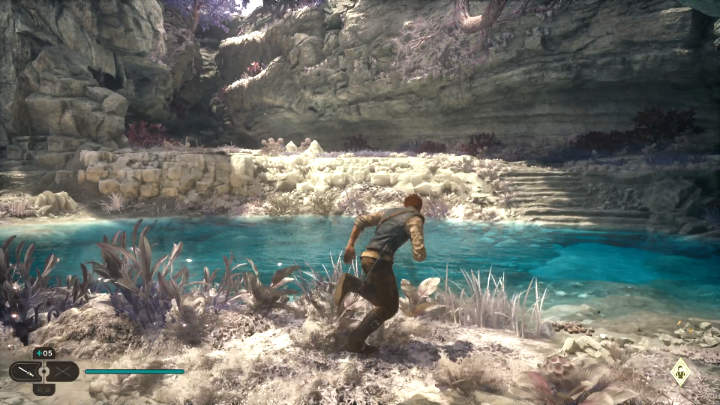 Po wylądowaniu na Tanalorze idźcie z Merrin liniową ścieżką - Star Wars Jedi Survivor: Staw czoła Bodeowi na Tanalorze (Confront Bode on Tanalorr) - Star Wars Jedi Survivor - poradnik do gry