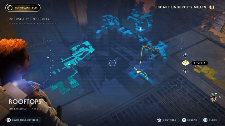 W Jedi Survivor powróciła znana z Jedi Fallen Order mapa 3D okolicy, która jest interaktwynym hologramem - Star Wars Jedi Survivor: Czy jest dwuwymiarowa mapa (2D)? - Star Wars Jedi Survivor - poradnik do gry