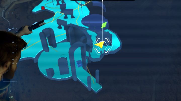 Obszar do zeskanowania jest w tytułowej ciemnej krypcie, do której dotrzecie po użyciu kamiennego bloku do wspinaczki - Jedi Survivor: Panteon na szlaku z planety Jedha - lista sekretów - Star Wars Jedi Survivor - poradnik do gry