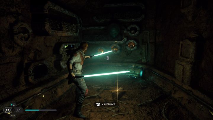 Zwój z Jedhy jest w tej samej mrocznej krypcie, co poprzednia znajdźka - Jedi Survivor: Panteon na szlaku z planety Jedha - lista sekretów - Star Wars Jedi Survivor - poradnik do gry