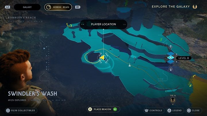 Tam idźcie przed siebie, aż do wąskiej szczeliny prowadzącej na zewnątrz - Jedi Survivor: Fala Oszusta - lista sekretów - Star Wars Jedi Survivor - poradnik do gry