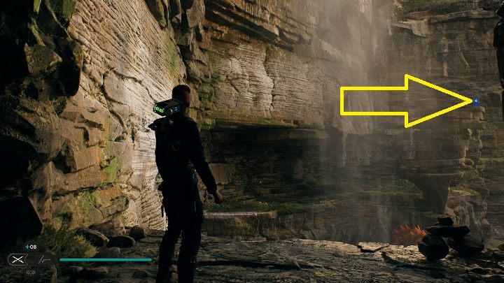 Po zebraniu Priorytu wróćcie na zewnątrz i kolejny raz skorzystajcie ze ściany, aby przebiec jeszcze wyżej - Jedi Survivor: Fala Oszusta - lista sekretów - Star Wars Jedi Survivor - poradnik do gry