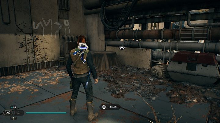 Następnie przechodząc po kratce wysoko w górze zeskoczcie przy pierwszej okazji na dół - Jedi Survivor: Leśny Węzeł - lista sekretów - Star Wars Jedi Survivor - poradnik do gry