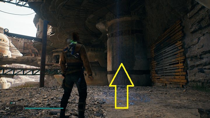 Zaczynając od miejsca medytacji, zamiast zeskakiwać na dół, udajcie się na prawo - Jedi Survivor: Osada Bygone - lista sekretów - Star Wars Jedi Survivor - poradnik do gry