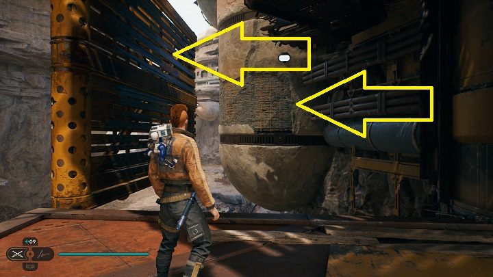 Przejdźcie na drugą stronę po niewielkim mostku - Jedi Survivor: Osada Bygone - lista sekretów - Star Wars Jedi Survivor - poradnik do gry