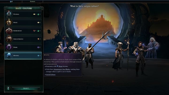 Jako, że kultura, którą będziecie władać jest związana z Morzem Astralnym, to również w ramach tej cechy dostaniecie bonus frakcyjny - Age of Wonders 4: Kultury - Age of Wonders 4 - poradnik do gry