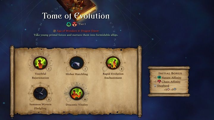 Jest to księga od, której dostęp uzyskacie po zakupieniu dodatku Dragon Dawn - Age of Wonders 4: Księgi Magii - Age of Wonders 4 - poradnik do gry