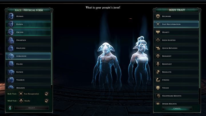 Pierwszą częścią menu tworzenia frakcji, z którą będziecie mieli do czynienia jest wybór rasy - Age of Wonders 4: Tworzenie frakcji - Age of Wonders 4 - poradnik do gry