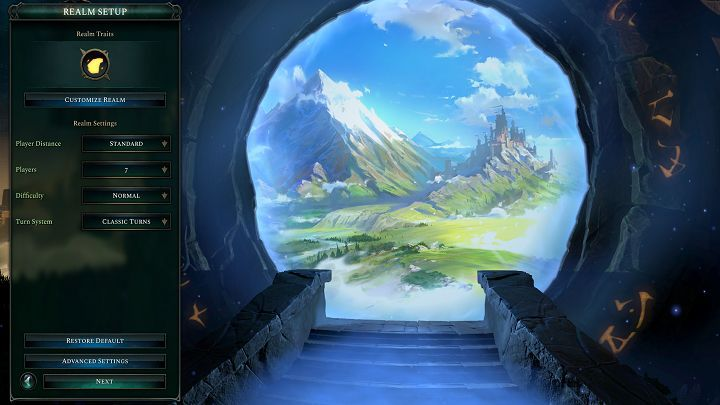 Uproszczone menu tworzenia krain. - Age of Wonders 4: Tworzenie krain - Age of Wonders 4 - poradnik do gry