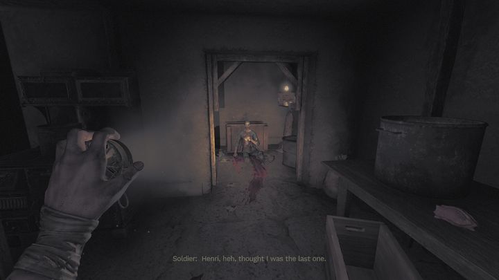 Wręczy Wam pistolet - Amnesia The Bunker: Opis przejścia - Amnesia The Bunker - poradnik do gry