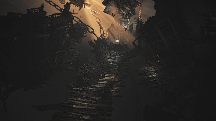 Po ponownym obudzeniu się w sypialni, skierujcie się do warsztatu malarza (parter, na prawo po zejściu ze schodów) - Layers of Fear (2023): Historia Muzyczki - Layers of Fear 3 - poradnik do gry