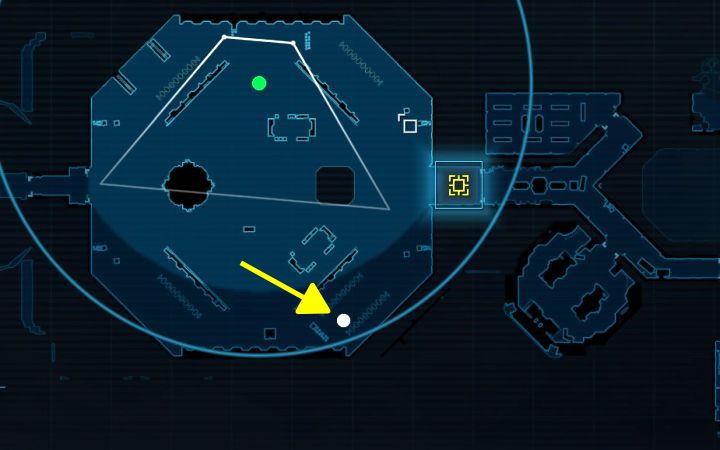 Ksenomorf jest oznaczany na mapie białą kropką i jest to bardzo duża podpowiedź na temat szans wykrycia - Aliens Dark Descent: Jak uciec z serwerowni i unikać ksenomorfa? - Aliens Dark Descent - poradnik do gry