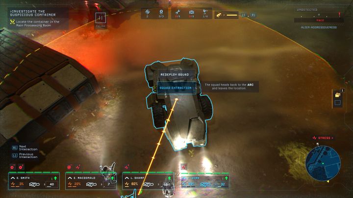 Ostatnim zastosowaniem transportera jest eksfiltracja - powrót na pokład USS Otago - Aliens Dark Descent: Transporter zwiadowczy i M577 - Aliens Dark Descent - poradnik do gry