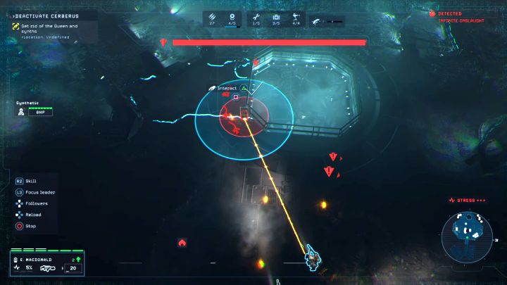 Bitwę rozpocznijcie od obronienia się przed grupą twarzołapów próbujących dopaść marines - Aliens Dark Descent: Boss Królowa obcych w misji Protokół jądrowy - Aliens Dark Descent - poradnik do gry