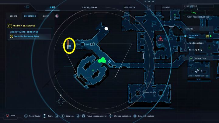 Przy próbie skorzystania z terminala do otwarcia drzwi otrzymacie ostrzeżenie o zbliżającej się bitwie - Aliens Dark Descent: Boss Królowa obcych w misji Protokół jądrowy - Aliens Dark Descent - poradnik do gry