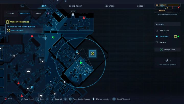 Marines poinformują o zauważeniu królowej po wkroczeniu do Hangaru C, ale nie rozpoczniecie od razu walk - Aliens Dark Descent: Boss Królowa obcych w Berkleys Docks - Aliens Dark Descent - poradnik do gry