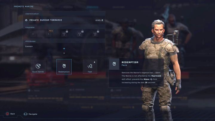 Perk Odkupienie (Redemption) pozwala na pozbycie się konkretnej traumy, która została nałożona na danego żołnierza - Aliens Dark Descent: Jak pozbyć się traumy? - Aliens Dark Descent - poradnik do gry