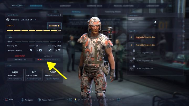 Trauma to nazwa dla nałożenia na marine jednego z kilkunastu negatywnych stanów i może to obniżyć jego sprawność na polu bitwy - Aliens Dark Descent: Jak pozbyć się traumy? - Aliens Dark Descent - poradnik do gry