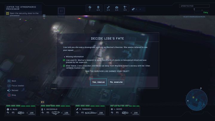 1 - Aliens Dark Descent: Czy uratować Roberta, Lise i Drakea w misji 6? - Aliens Dark Descent - poradnik do gry