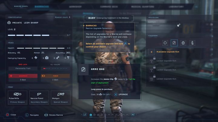 Domyślnie każdy marine może zacząć z 2 magazynkami amunicji - Aliens Dark Descent: Jak uzupełniać zapasy amunicji? - Aliens Dark Descent - poradnik do gry