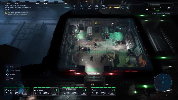 Na mapach odwiedzanych lokacji są pomieszczenia z zieloną ikoną domu - Aliens Dark Descent: Porady na start - Aliens Dark Descent - poradnik do gry