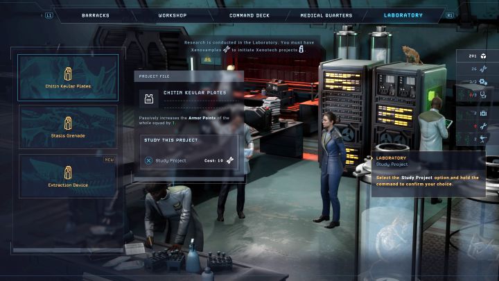 Do prowadzenia badań w laboratorium potrzebne są - Aliens Dark Descent: Projekty badawcze w Laboratorium - Aliens Dark Descent - poradnik do gry