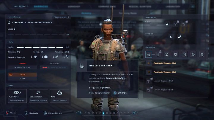 W trakcie dalszego rozwijania marines rozglądajcie się za ulepszeniami powiązanymi z wybraną klasą, bo mogą one znacząco podnosić jej użyteczność - Aliens Dark Descent: Wszystkie klasy marines - Aliens Dark Descent - poradnik do gry