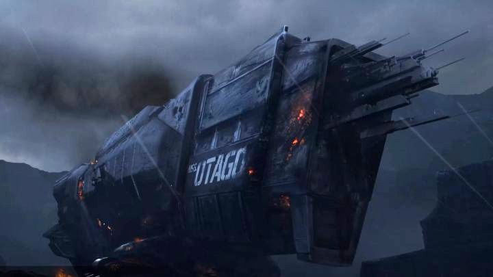 Okręt USS Utago pojawia się już na samym początku gry - Aliens Dark Descent: Centrum dowodzenia USS Otago - Aliens Dark Descent - poradnik do gry