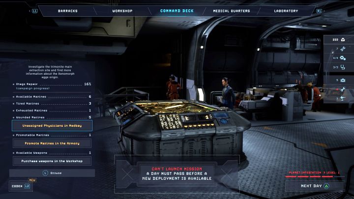 1 - Aliens Dark Descent: Centrum dowodzenia USS Otago - Aliens Dark Descent - poradnik do gry