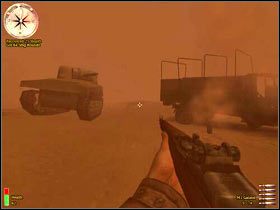 Z prawej strony nadbiegną żołnierze - Battle Of Kasserine Pass I (2) | MISJA 1 - Tunisia | MoHAA Breakthrough - Medal of Honor: Allied Assault - Breakthrough - poradnik do gry